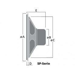Monacor SP-3RDP Miniaturowe głośniki wpustowe, 8Ω